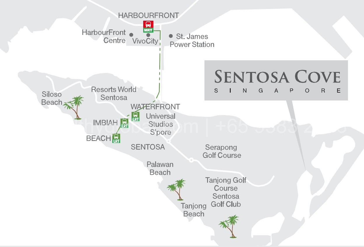 Sentosa Cove Map 